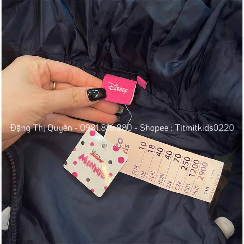 Áo phao gile dư xịn bé gái