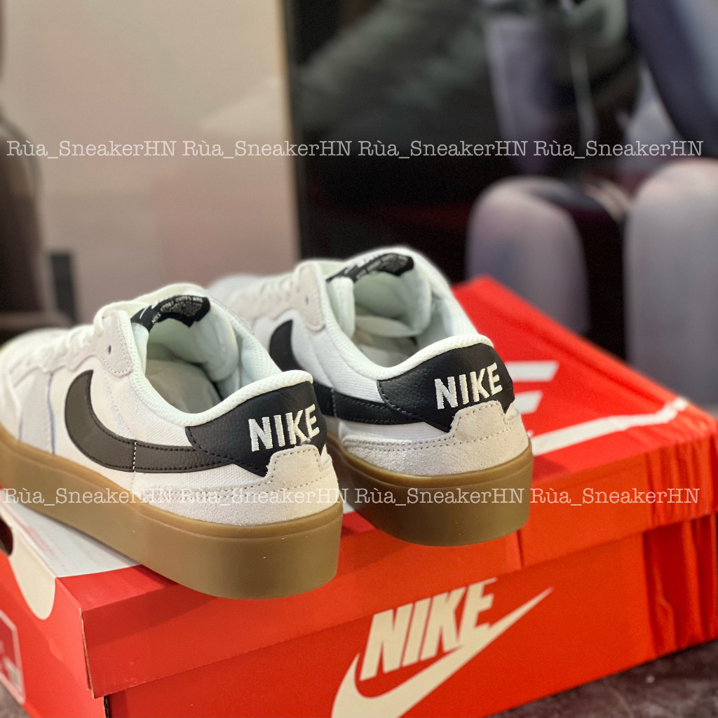 Giày Thể Thao Nikee Sb Pogo White Black Gum SB Đế Đục Xám Mới 2023