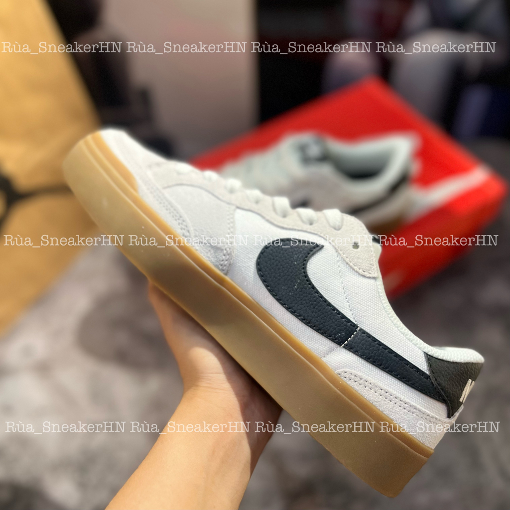 Giày Thể Thao Nikee Sb Pogo White Black Gum SB Đế Đục Xám Mới 2023