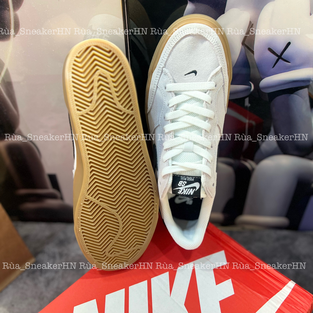 Giày Thể Thao Nikee Sb Pogo White Black Gum SB Đế Đục Xám Mới 2023