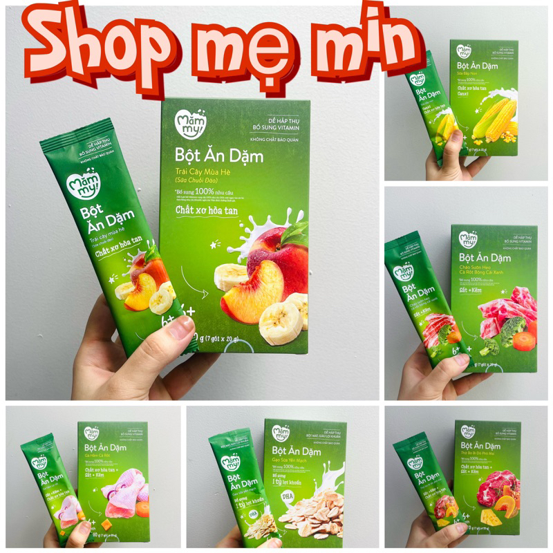 Bột ăn dặm Mămmy cho bé từ 6 tháng, bột ăn dặm cho bé mát không táo bón, tăng cân cho bé Mămmy Shop mẹ Min