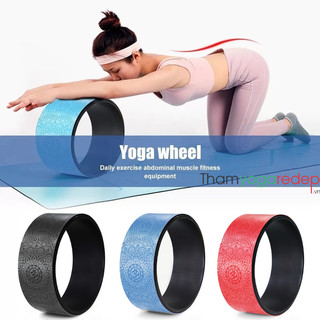 Vòng tập yoga bọc cao su Pu cao cấp chống trơn trượt 100% khung nhựa abs in hoa văn