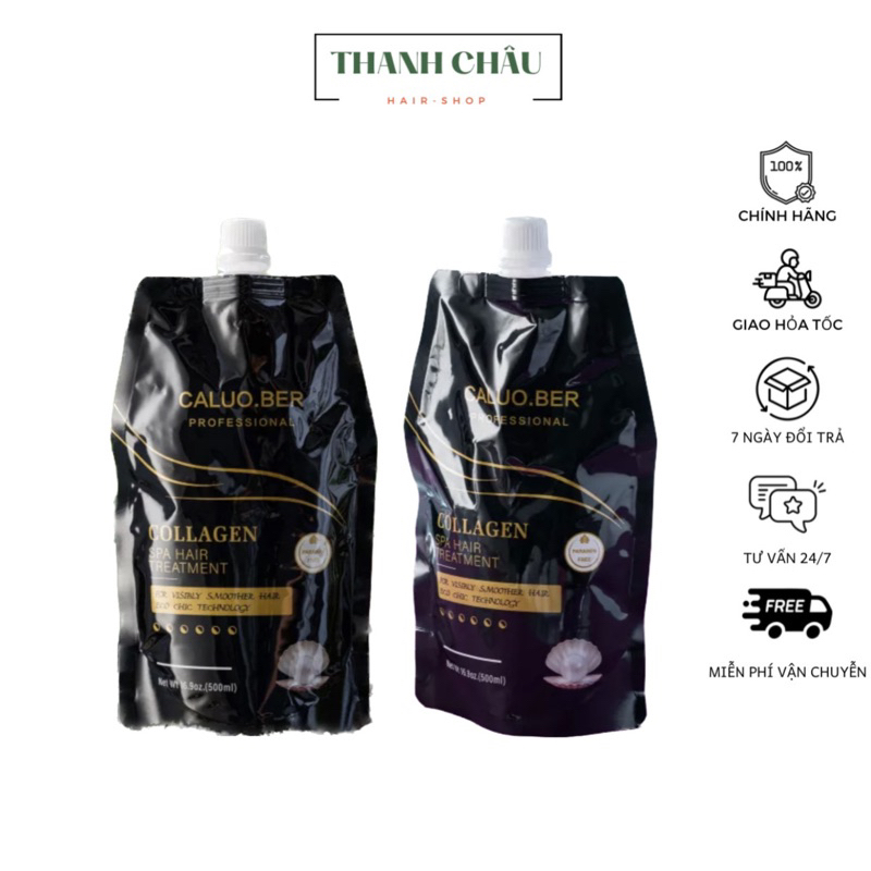Hấp ủ tóc Calou.ber Spa Hair Treatment Collagen Siêu mượt 500ml(NEW-2023)