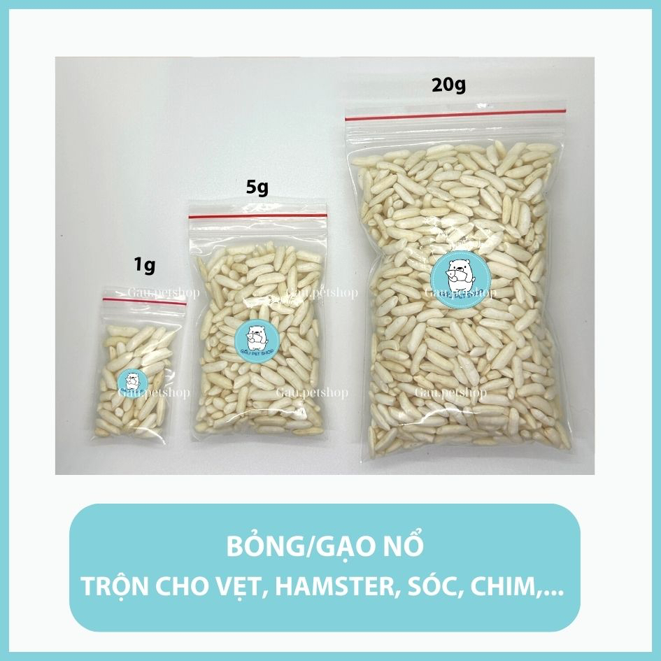 Bỏng gạo/gạo nổ/cốm gạo dành cho Hamster [5g/20g]