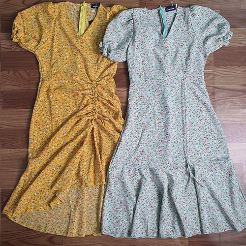 Đầm Hoa Nhí Ngắn Xẻ Tà Rút Dây Dễ Thương Bigsize Thoải Mái Mềm Mại Giá Rẻ Chất Lượng Anquachi A010