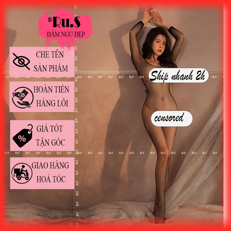 Đồ ngủ lưới cao cấp - đầm ngủ Bobysuit sexy cosplay B87M15