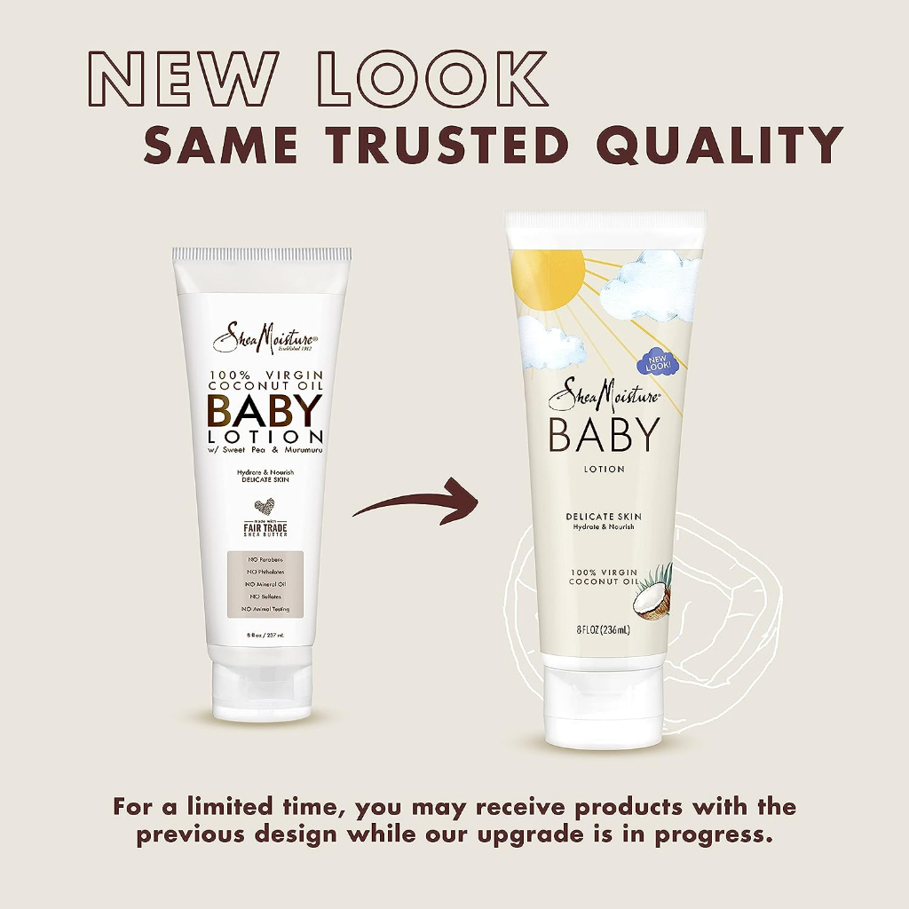 Kem dưỡng Coconut Oil Baby Lotion - Sheamoisture - tuýp 237ml