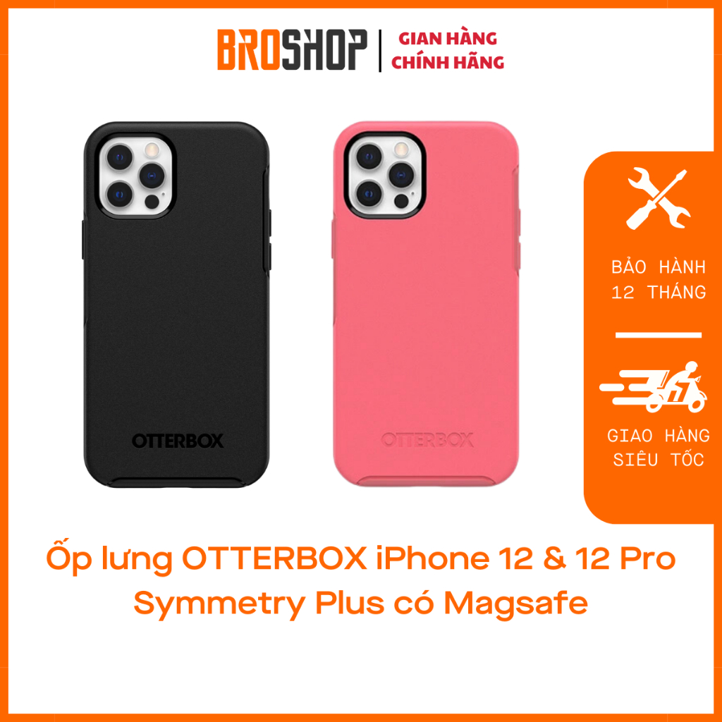 Ốp lưng Otterbox Symmetry Plus có Magsafe cho iPhone 12, iPhone 13, iPhone 14 Series các loại - Broshop