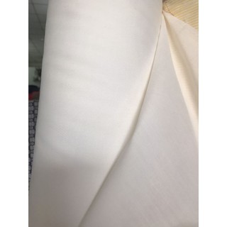Vải kate 35/65 màu trắng khổ 1m5 - may đầm, lót túi...