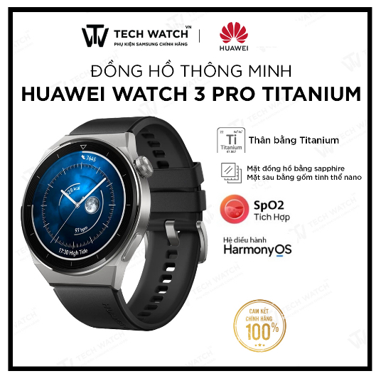 Đồng Hồ Thông Minh HUAWEI WATCH GT 3 Pro | Gốm tinh thể nano | Điện tâm đồ | Lặn tự do