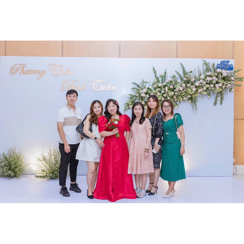 ĐẦM CÔ DÂU THIẾT KẾ - ĐẦM ĐI TIỆC TAFTA XẺ D0404