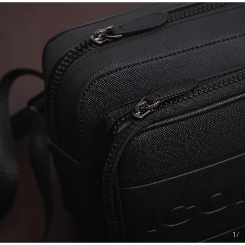 Túi đeo chéo nam ICONDENIM Dập Logo Nhiệt Nổi 3D tinh tế - TUID0017