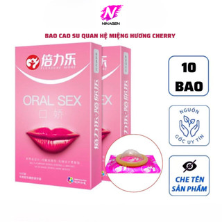  Bao cao su quan hệ bằng miệng Oral Sex Pro HBM Hộp 10 bcs NinaGen 