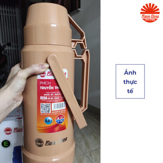 Phích nước rạng đông 2 lit, bình thuỷ giữ nhiệt đựng nước nóng model rd 2035 n10.e