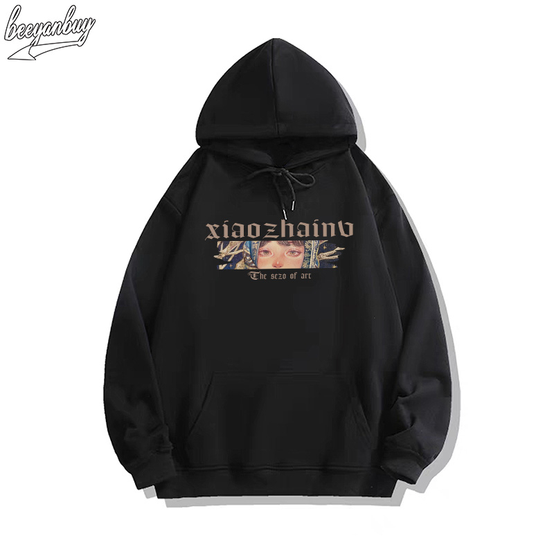 Áo Hoodie Cotton nam BEEYANBUY áo nỉ tay dài thời trang in hình unisex 100% cotton-Y0310
