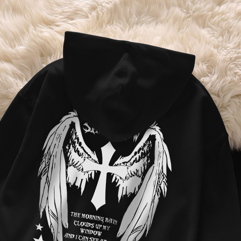 Áo Hoodie Cotton nam BEEYANBUY áo nỉ tay dài vintage in hình unisex 100% cotton-Y0280