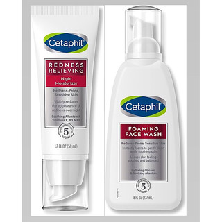 Combo dưỡng ẩm da ban đêm Cetaphil Redness Prone Skin cho da mẫn đỏ, tổn thương