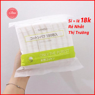 Bông Tẩy Trang Cao Cấp Miniso 180 Miếng