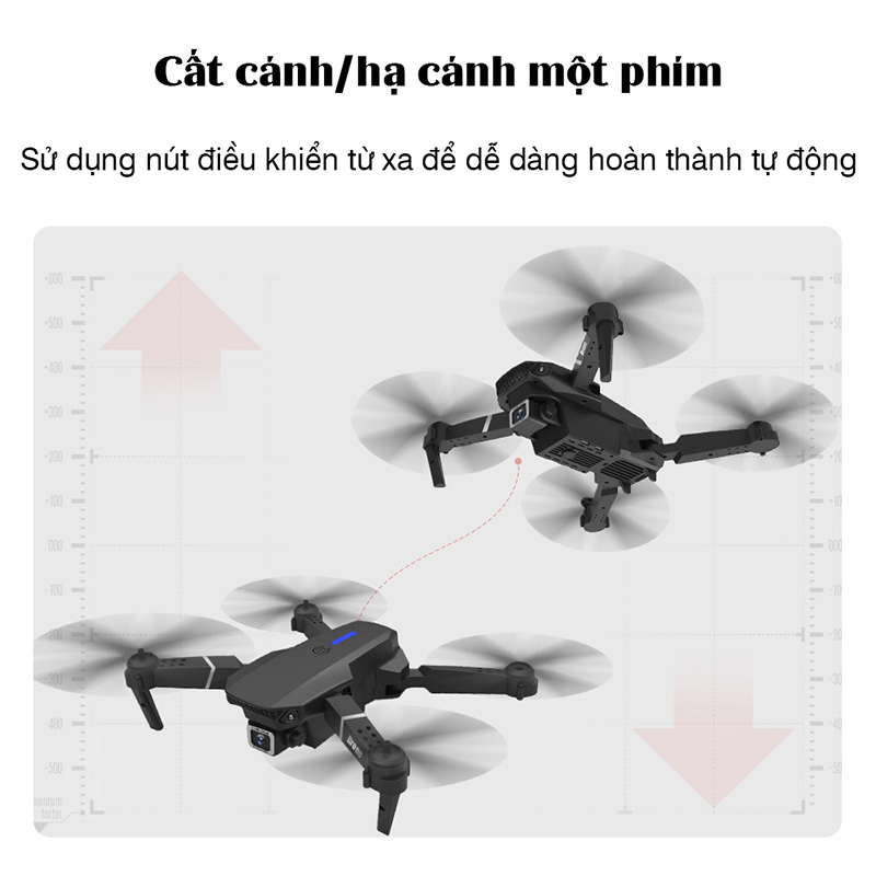 Flycam Máy Bay Diều Khiển từ xa E88 Pro Max Giá rẻ Máy bay định nghĩa cao 4k Máy bay không người lái gấp | BigBuy360 - bigbuy360.vn