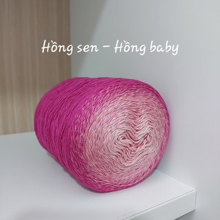 Cầu vồng Silk 0.8mm, cuộn 300gram, đan móc áo, váy, đầm