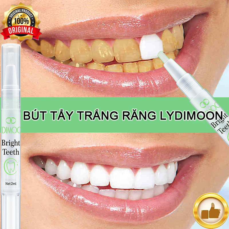 Bút Tẩy Trắng Răng LYDIMOON 2ML Trắng Răng An Toàn Hiệu Quả Nhanh Chóng Tức Thì Loại Bỏ Các Mảng Bám Ố Vàng