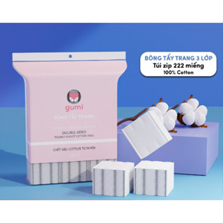 Bông tẩy trang 222 miếng Gumi chất liệu Cotton 