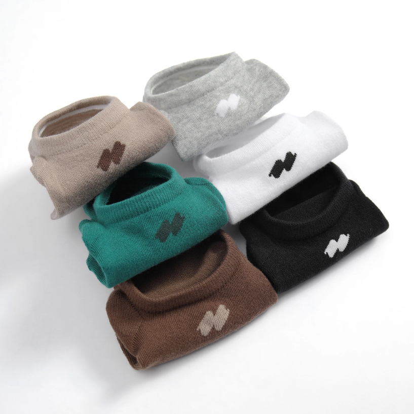 Tất lười nam ICONDENIM Dệt Logo chất Cotton tự nhiên - VOID0017