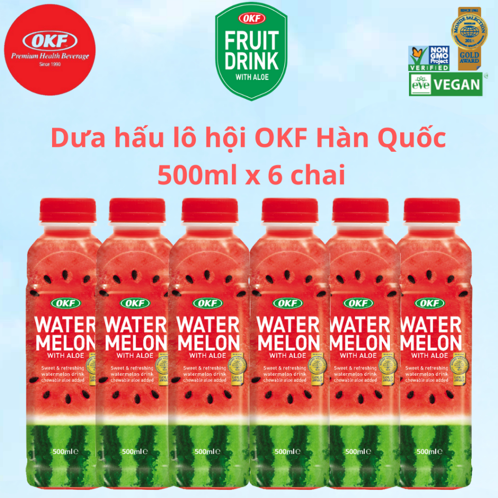 Nước dưa hấu lô hội (NƯỚC DƯA HẤU) OKF Hàn Quốc x 6 chai