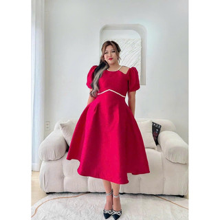 [BIGSIZE THIÊN NHIÊN] ĐẦM TAFTA CỔ YẾM HÀNG THIẾT KẾ