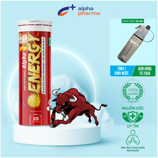 Viên Sủi Energy Alpha+ Hương Vị Nước Tăng Lực Giúp Cơ Thể Tỉnh Táo, Giảm Mệt Mỏi, Tăng Cường Sức Khoẻ