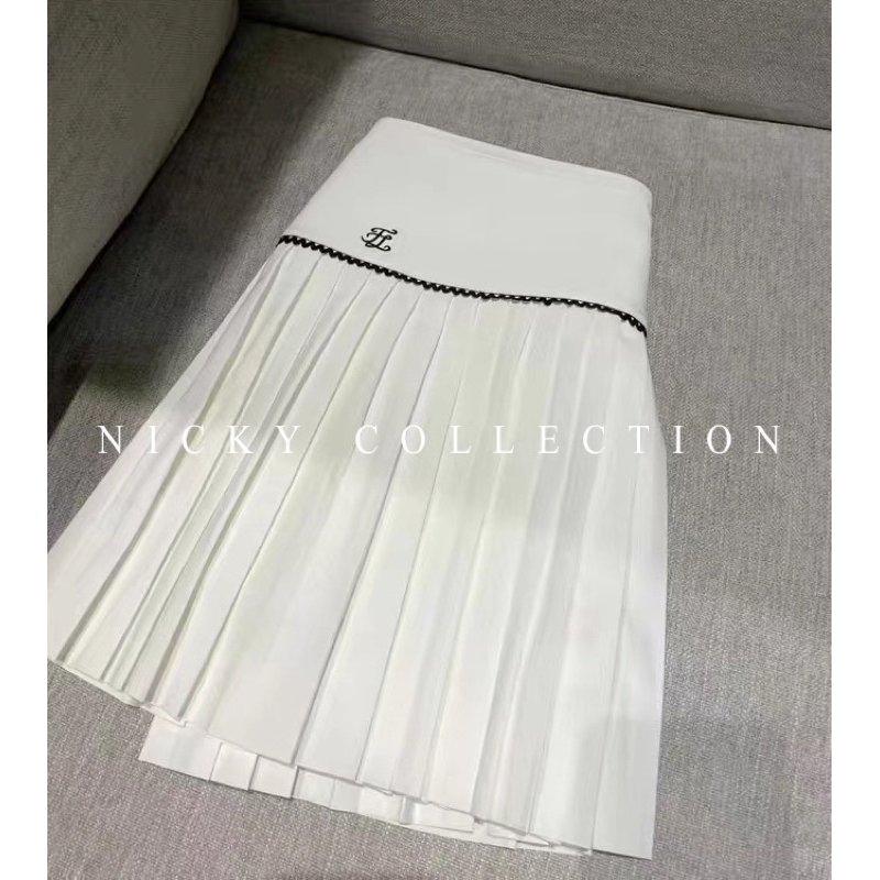 Set áo polo váy xếp ly bộ golf