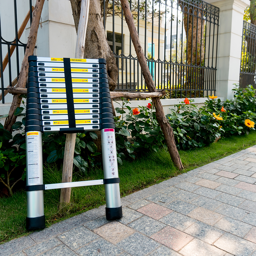 THANG NHÔM RÚT ĐƠN 5.0m Nhôm T8030  DAMITA HÀN QUỐC 2022 cao cấp hàng nhập khẩu bảo hành 24 tháng