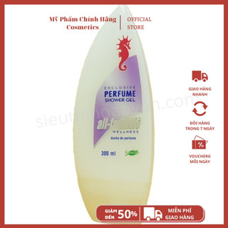 Sữa tắm ca ngựa sữa tắm trắng da, dưỡng ẩm hương nuóc hoa 300ml hàng Đức có tem phụ