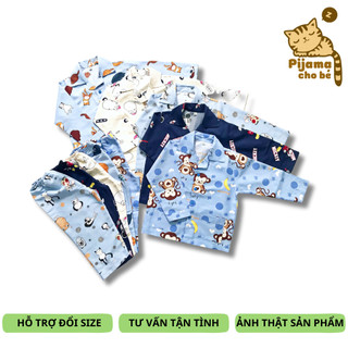 Pijama vải kate thái cho bé mềm mịn không nhăn 10-20kg nhiều mẫu