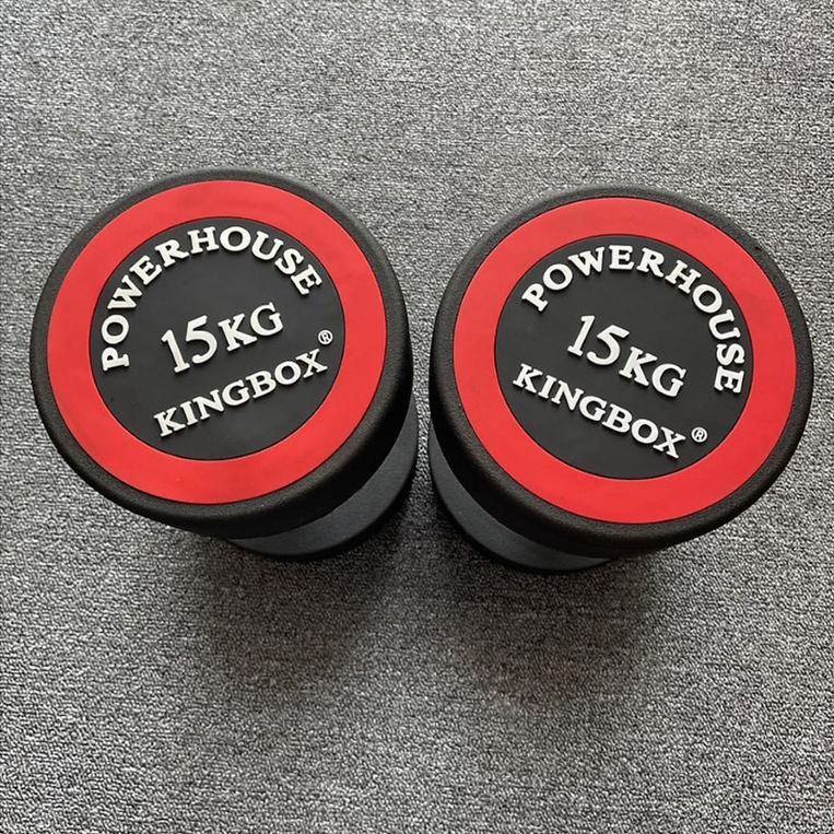 Tạ tay cao su nhập khẩu cao cấp KingBox 15kg (giá theo cặp )