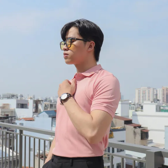 Áo thun nam có cổ bẻ polo nam TRƠN vải cá sấu cotton cao cấp thoáng mát mặc cả ngày - QQ SHOP