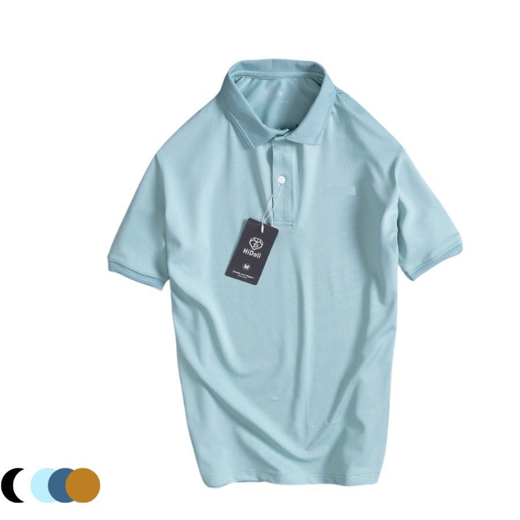 Áo thun nam có cổ bẻ polo nam TRƠN vải cá sấu cotton cao cấp thoáng mát mặc cả ngày - QQ SHOP