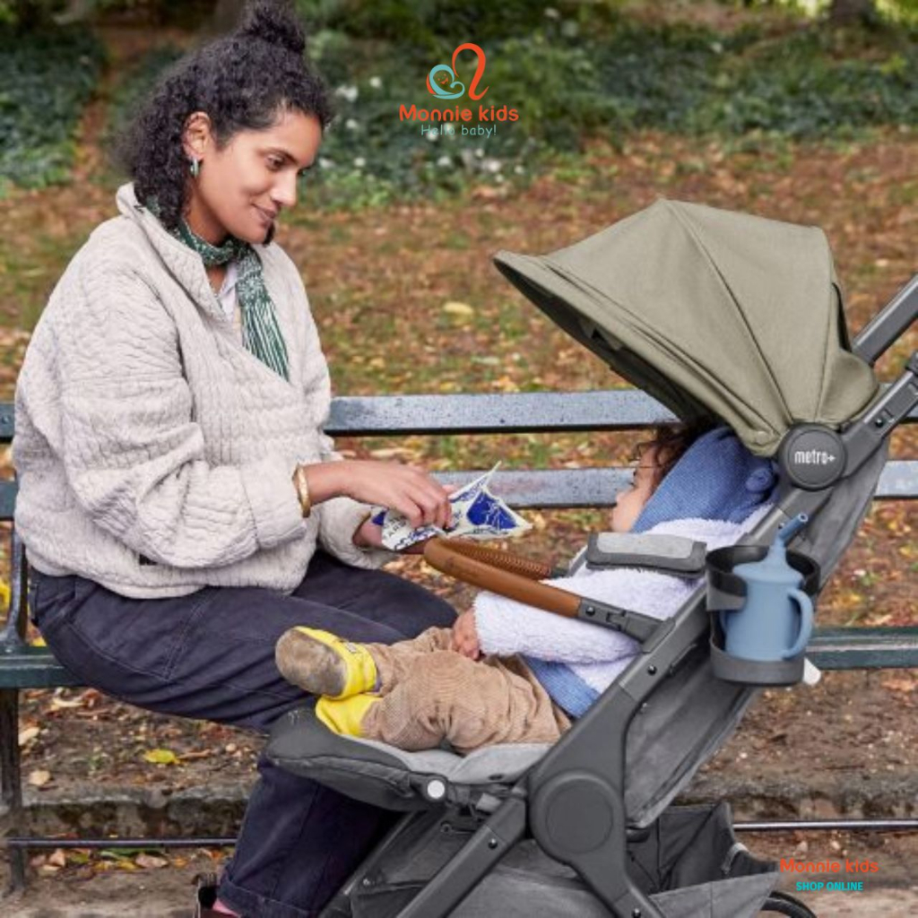 Xe đẩy gấp gọn Ergobaby Metro+ Deluxe cho bé, xe đẩy du lịch đa năng siêu nhẹ - Monnie Kids