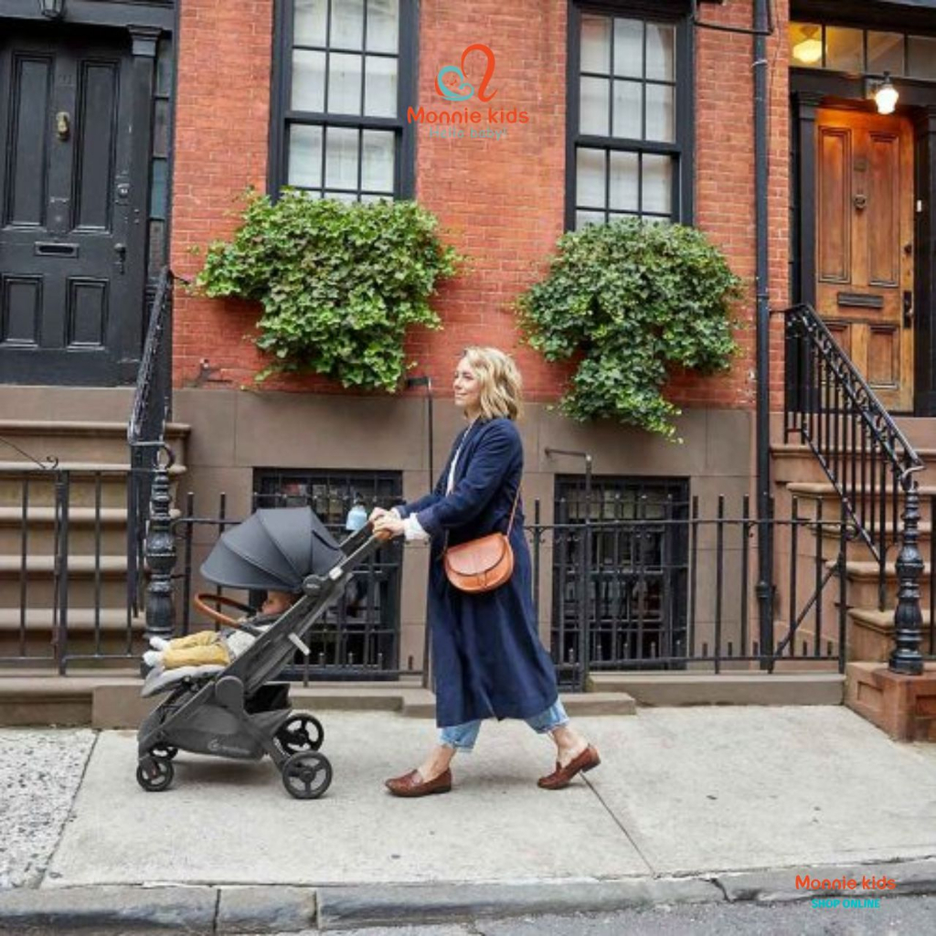 Xe đẩy gấp gọn Ergobaby Metro+ Deluxe cho bé, xe đẩy du lịch đa năng siêu nhẹ - Monnie Kids