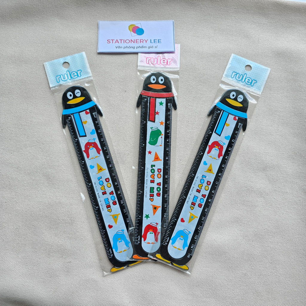 Thước hình chim cánh cụt 15cm