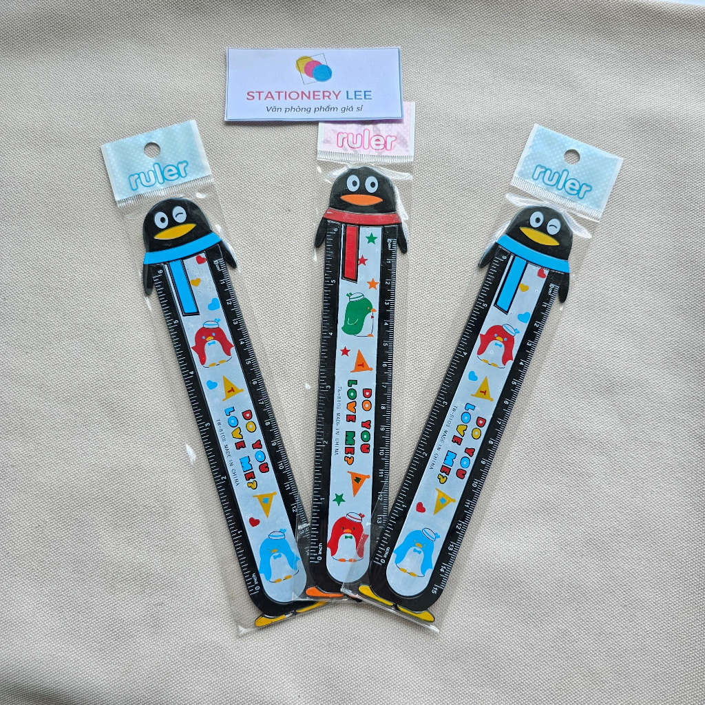 Thước hình chim cánh cụt 15cm