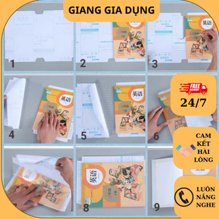 Combo 10 tập bọc sách decal,bọc vở đề can