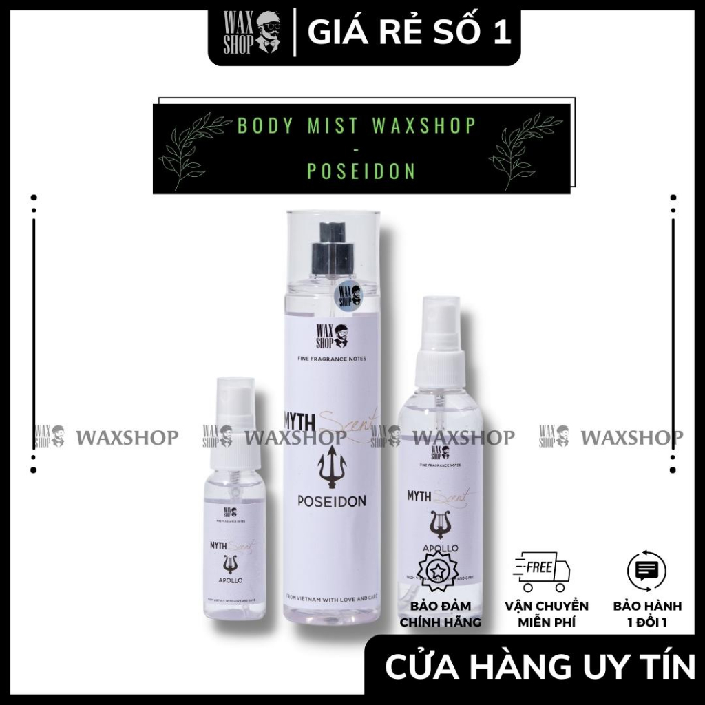 Xịt Thơm Body Mist  - Myth Scent Cho Nam ⚡Siêu Thơm⚡ Giữ Mùi 12H, Chính Hãng - SD
