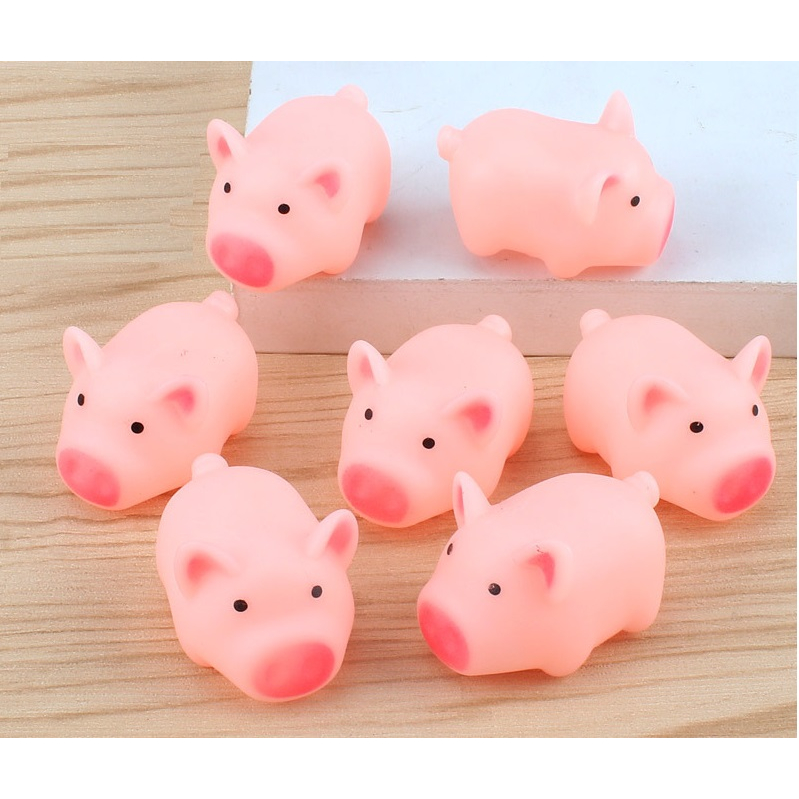 Đồ Chơi Nhà Tắm Lợn Hồng Cao Su Tepota Có Âm Thanh Dành Cho Bé Thả Bồn Bóp Kêu Chíp Chíp