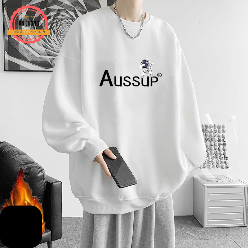 Áo sweater, áo thu đông dài tay, áo thun dài tay nam nữ chất nỉ cào bông cổ tròn SWEATER530 - An Cường Fashion