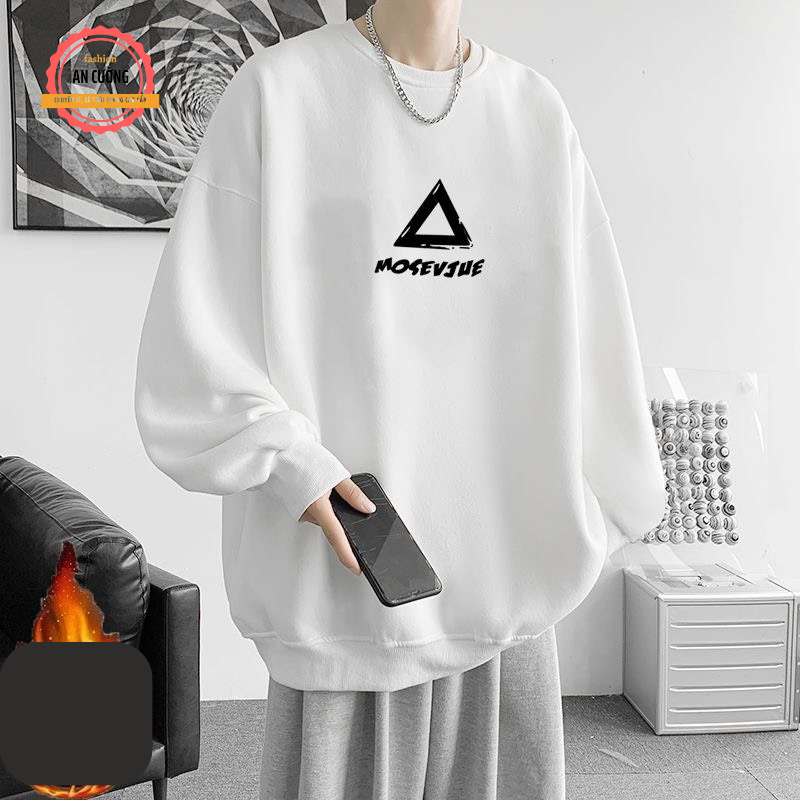 Áo sweater, áo thu đông dài tay, áo thun dài tay nam nữ chất nỉ cào bông cổ tròn SWEATER509 - An Cường Fashion