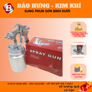 Phun sơn, súng phun sơn bình trên bình dưới hàng đẹp