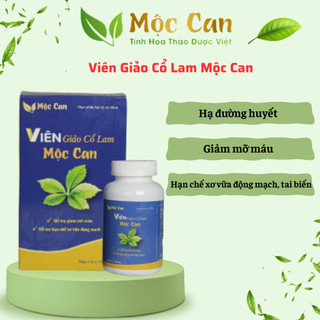Viên giảo cổ lam mộc can , giảm mỡ máu, hạn chế xơ vữa động mạch