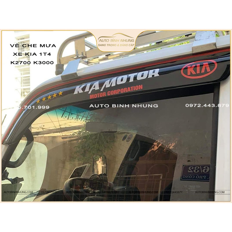 Vè che mưa xe Kia 1,4T, k3000s , K125, K140, K165, K2700....