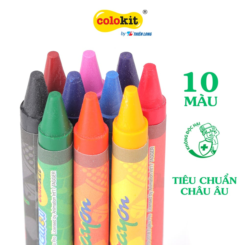 Bút sáp 10/16/24 màu Doremon Thiên Long - CRC04/DO-CR06/DO-CRC05/DO - vpp Quế Anh
